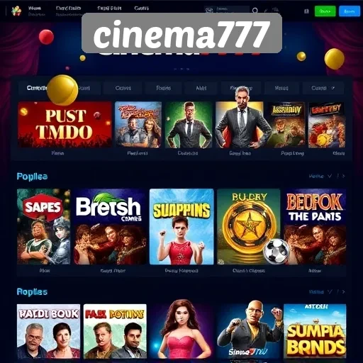Cinema777 Sebagai Platform Gaming Terpercaya